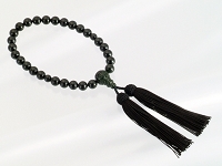 φ10mmジェット念珠&寿龍黒房(男性向け)